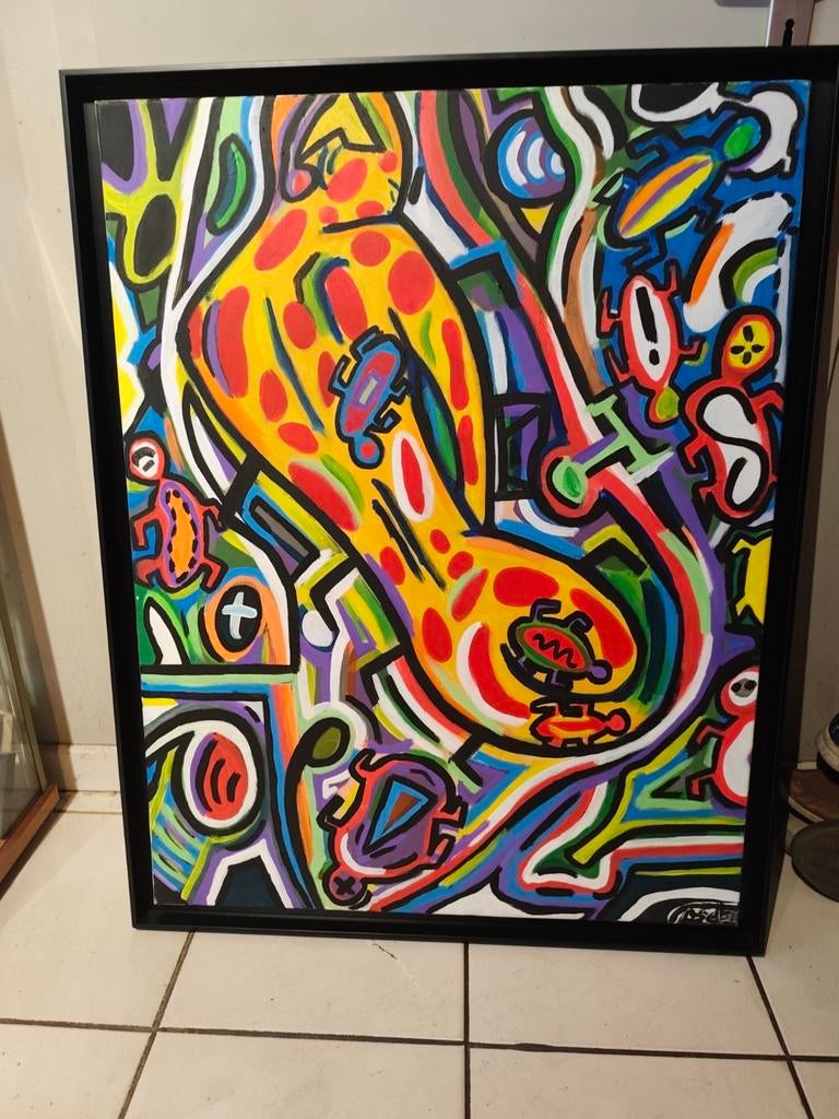 Cherche personne pouvant me donner des informations.,.., Antiquités & Art, Art | Peinture | Abstraite, Enlèvement ou Envoi