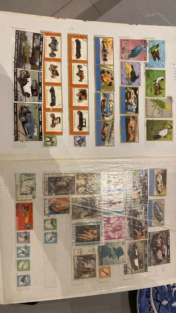 Postzegel verzameling van de opa.., Postzegels en Munten, Postzegels | Volle albums en Verzamelingen, Ophalen