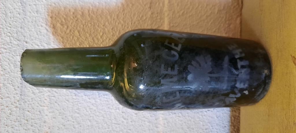Ancienne bouteille de bière verte., Enlèvement ou Envoi, Utilisé