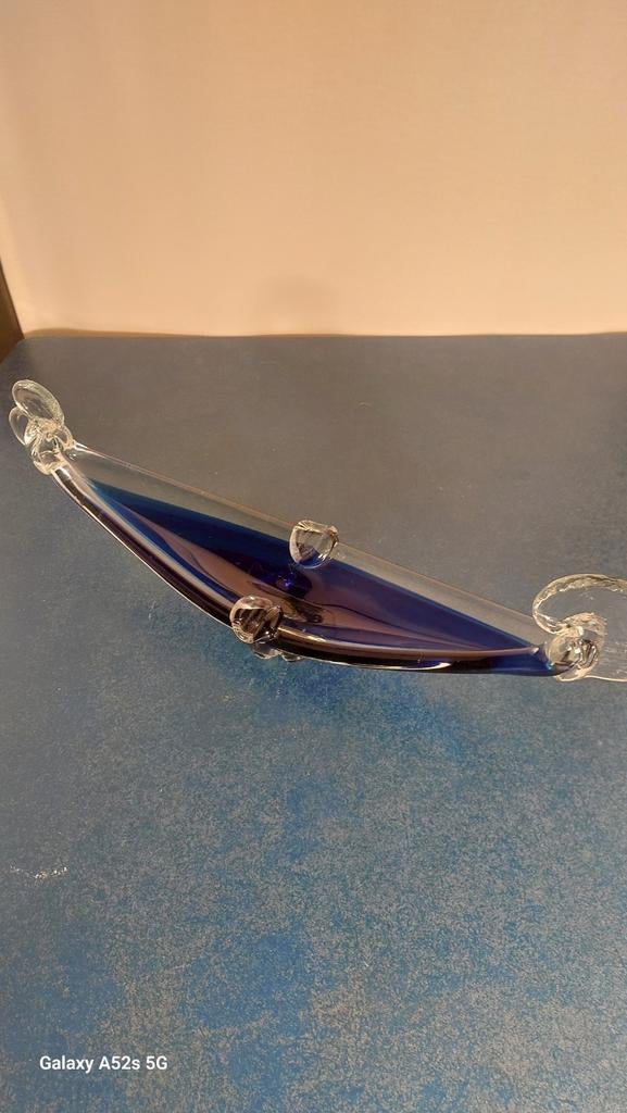 Télécabine de Murano en bleu cobalt., Antiquités & Art, Enlèvement ou Envoi