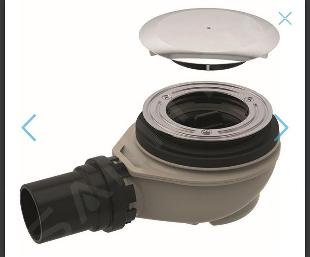 Geberit Doucheafvoer, Doe-het-zelf en Bouw, Sanitair, Nieuw, Douche, Chroom, Ophalen of Verzenden