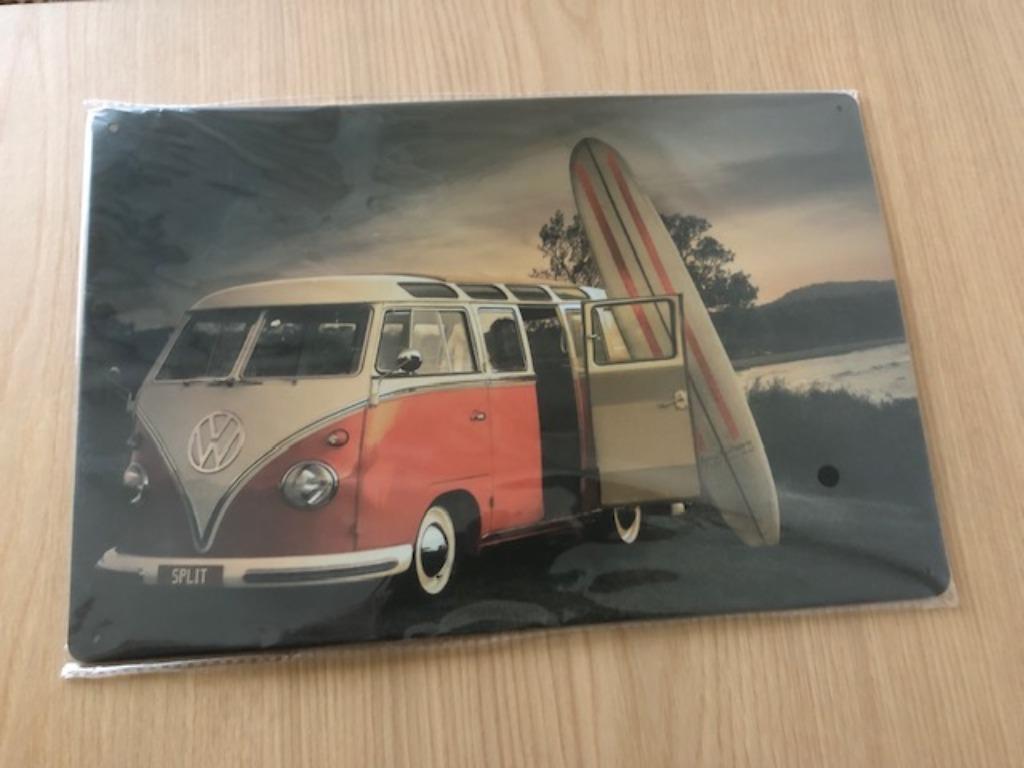 Nouvelle plaque métallique VW T1 20 x 30 cm, Enlèvement, Neuf, Panneau publicitaire
