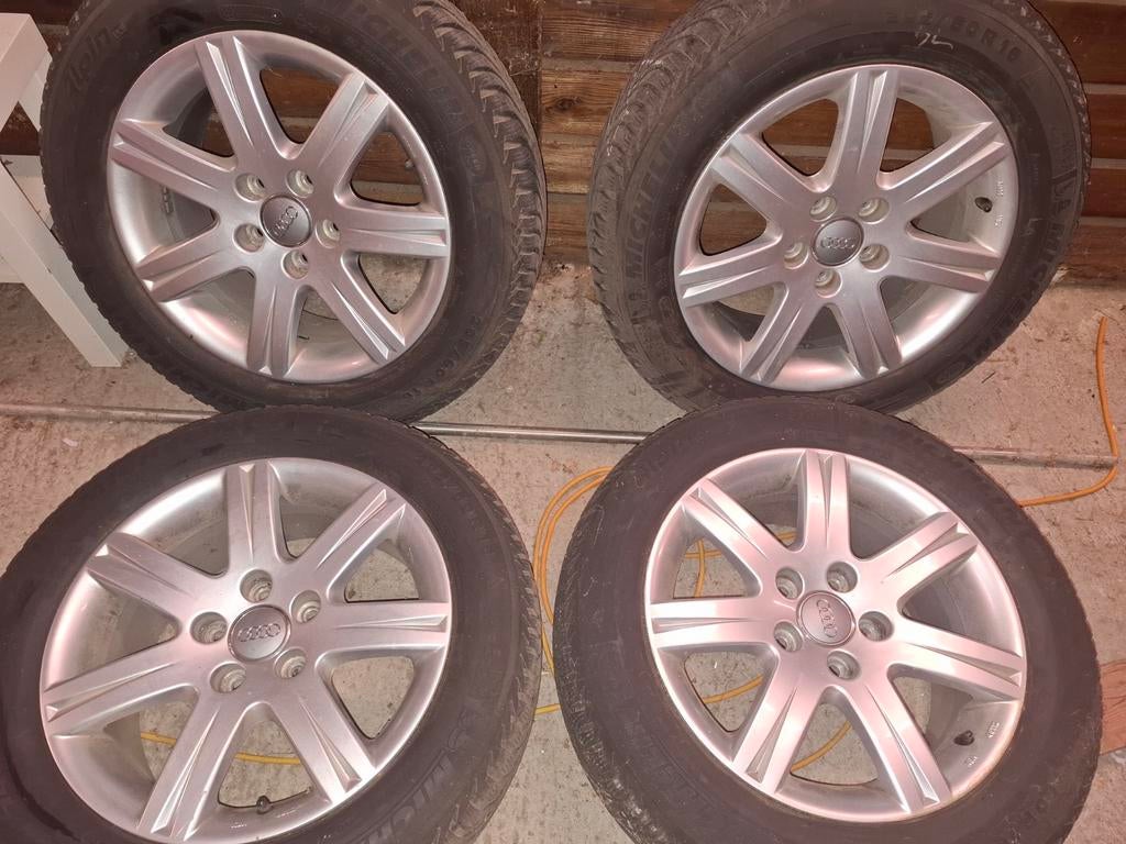 Jantes en aluminium avec pneus d'hiver. VW, AUDI, SKODA, SEA, Enlèvement, Pneus hiver, Jante(s)