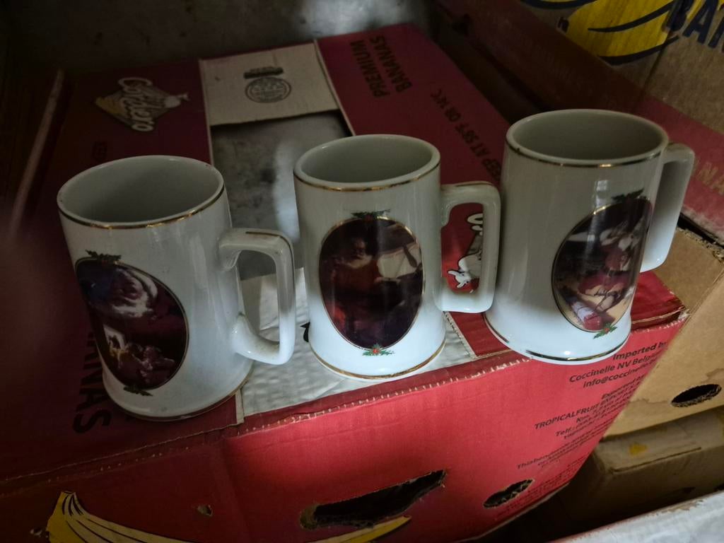 Coca-Cola 3 mokken santa kerstman, Verzamelen, Verzenden