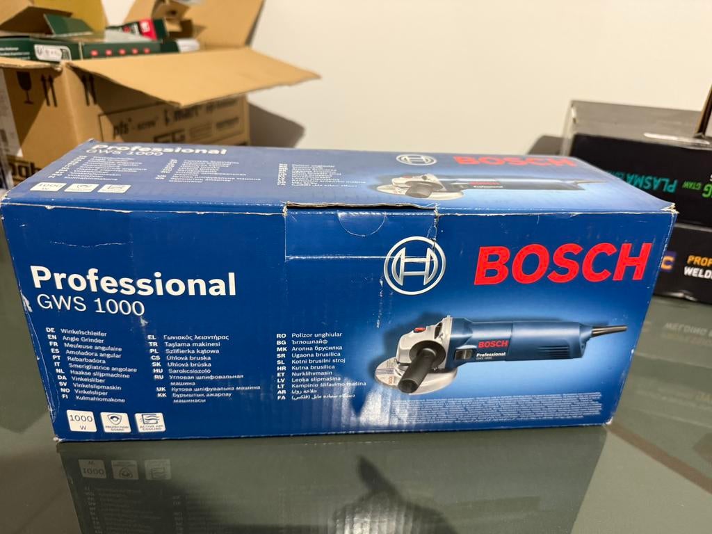 Bosch Professional GWS 1000 haakse slijper - Nieuwe, Doe-het-zelf en Bouw, Gereedschap | Slijpmachines, Nieuw, Haakse handslijpmachine