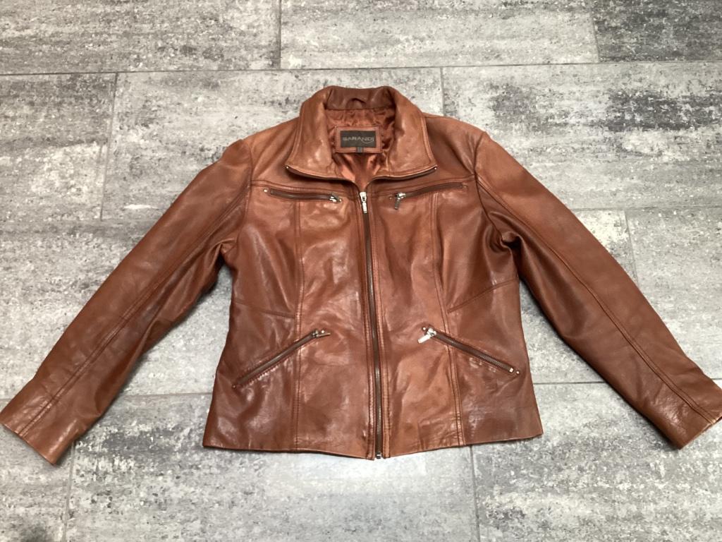 Veste en cuir Sarandi 44, Vêtements | Femmes, Taille 42/44 (L), Enlèvement ou Envoi, Sarandi, Brun