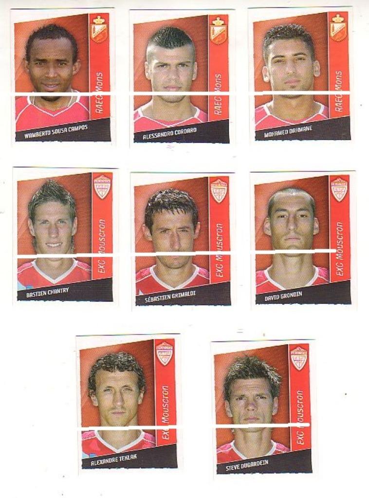 Panini / Football 2007 / Moeskroen / 16 stickers, Verzenden, Zo goed als nieuw, Poster, Plaatje of Sticker