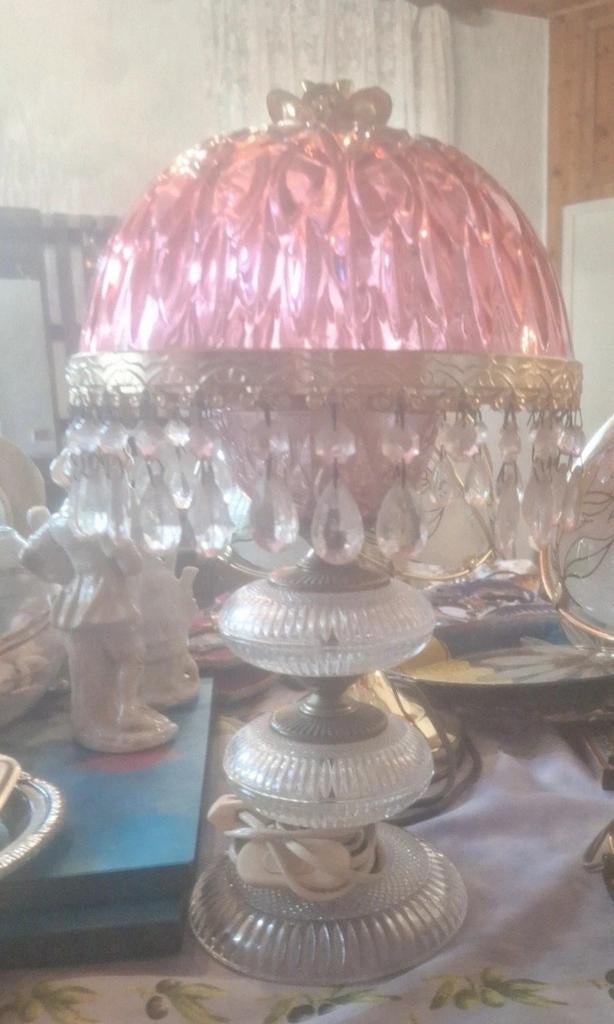 Lampe en cristal michelotti, Antiquités & Art, Enlèvement ou Envoi