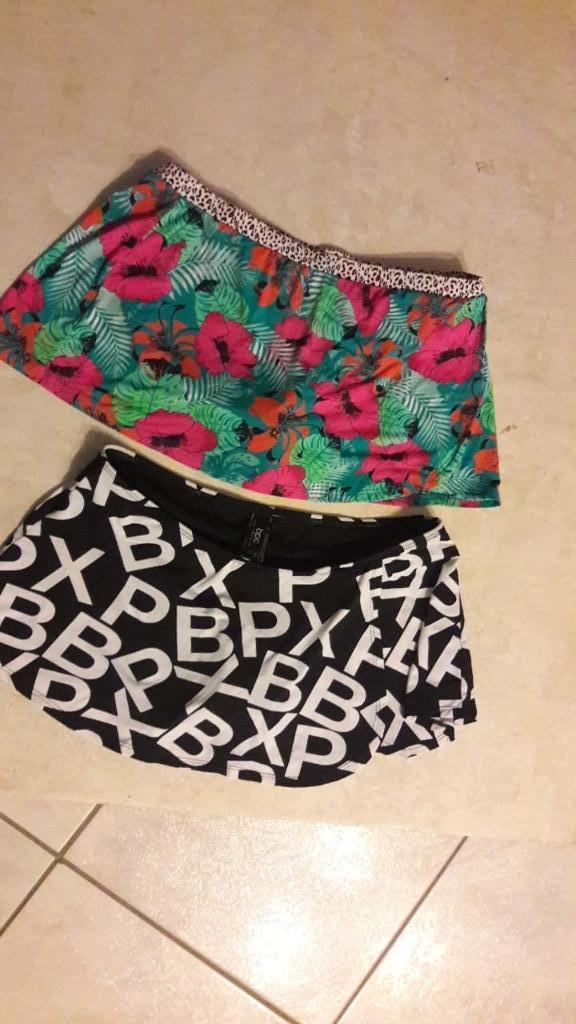 BIKINI jupe (bas) BONPRIX noir blanc : bleu multicolore  S e, Enlèvement ou Envoi, Autres couleurs, Comme neuf, BONPRIX