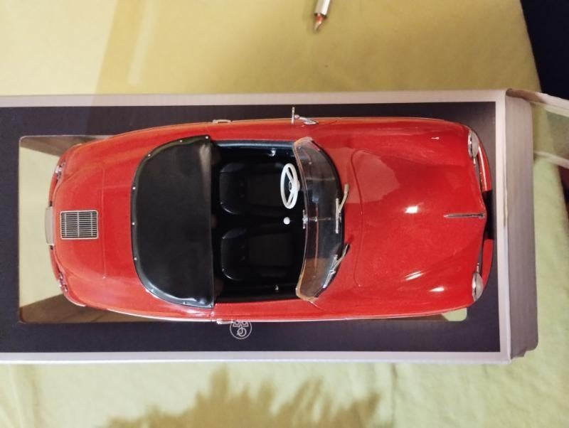 Porsche 356 Speedster 1954, rouge, échelle 1/18, norev, Enlèvement ou Envoi, Neuf, Voiture, Norev