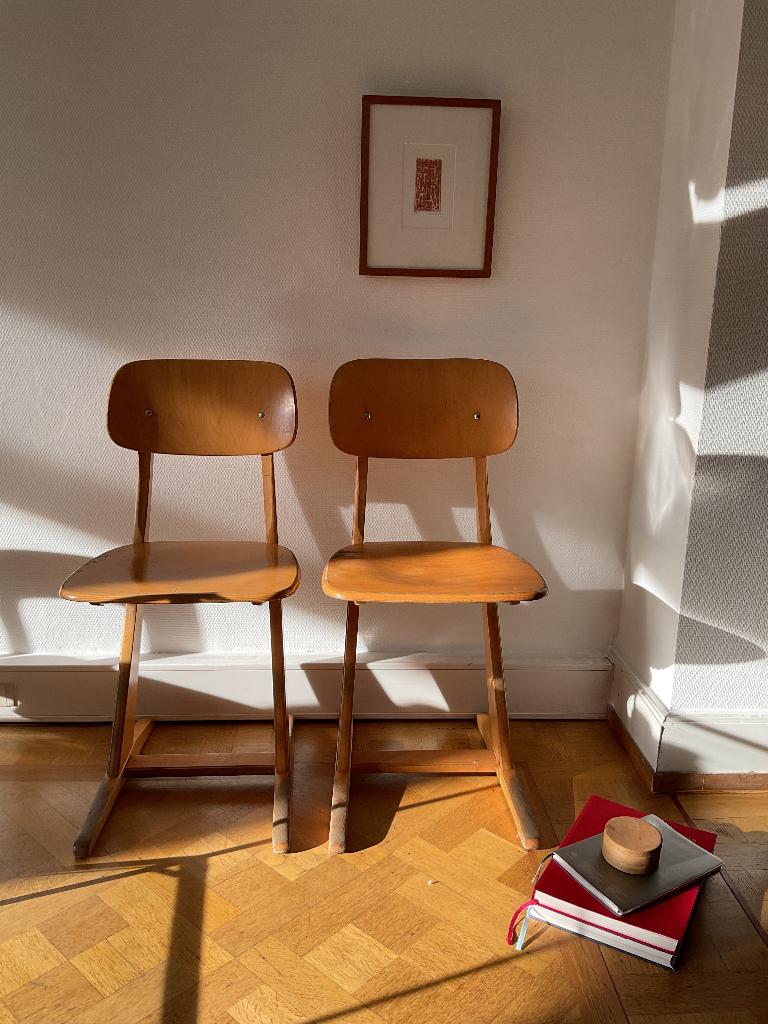 Chaises vintage d'écolier Casala taille adulte, Maison & Meubles, Chaises, Utilisé, Enlèvement