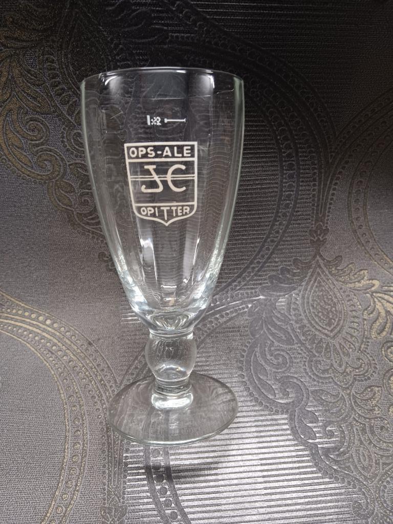 Bierglas Ops Ale Sint Jozef Opitter Bree 25cl facetten, Ophalen of Verzenden, Gebruikt, Gebruiksvoorwerp