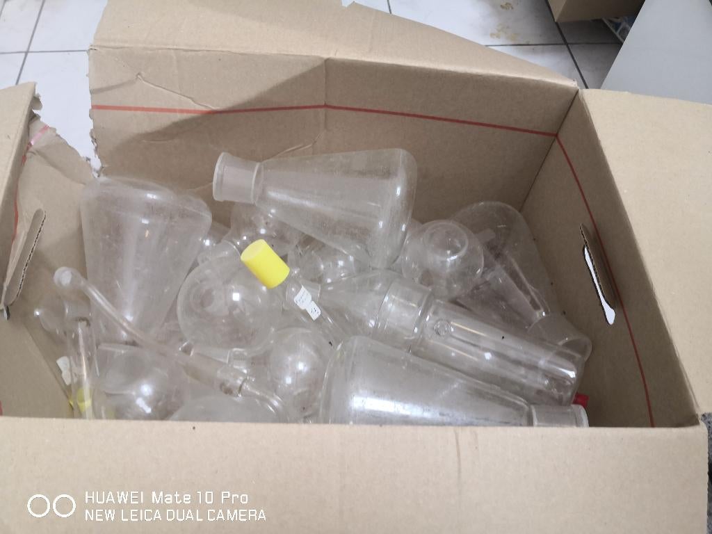 labomateriaal, Ophalen, Gebruikt