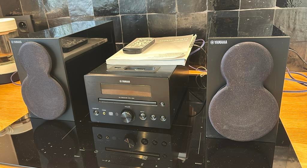 Yamaha CRX-330 HIFI-miniset avec double amplis, Enlèvement ou Envoi, Utilisé, Lecteur CD