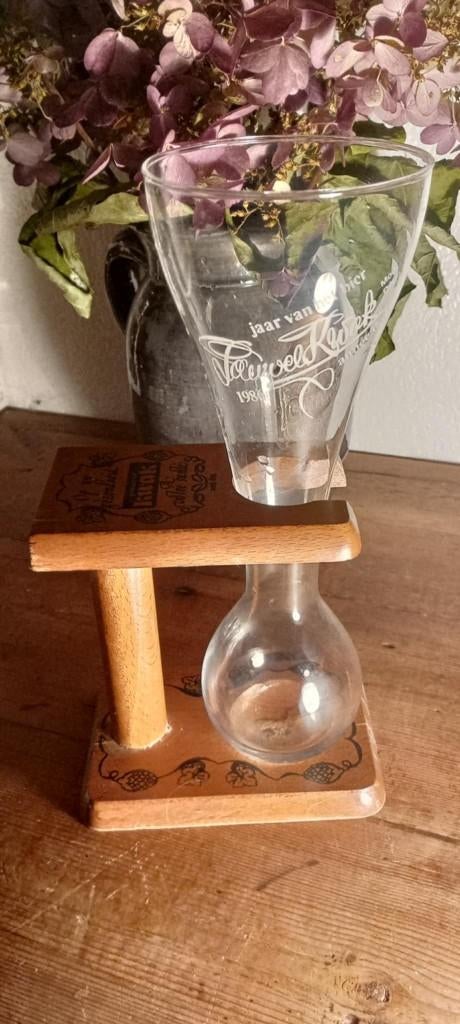 Brasserie ancien verre Kwak année de la bière 1986, Enlèvement ou Envoi, Comme neuf, Verre ou Verres, Autres marques