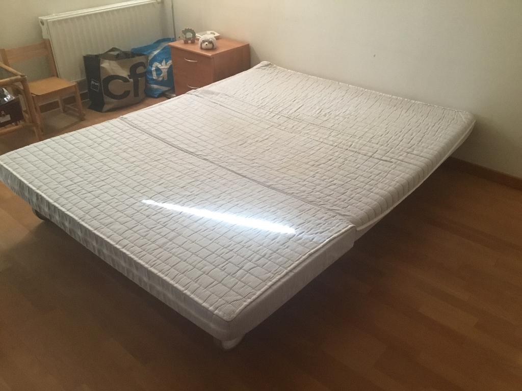 Zetelbed op wielen, Huis en Inrichting, Slaapkamer | Bedden, Ophalen, Gebruikt, Tweepersoons, 140 cm