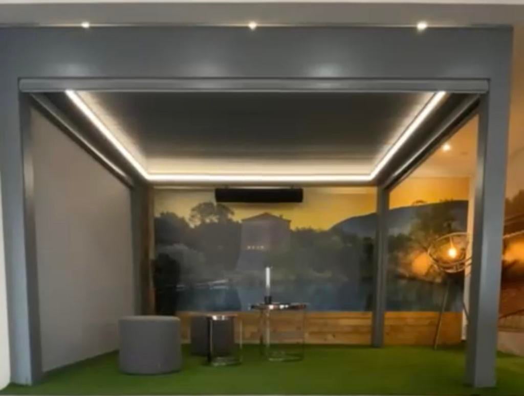 Pergola bioclimatique alu modele expo FULL options, Enlèvement ou Envoi, Comme neuf