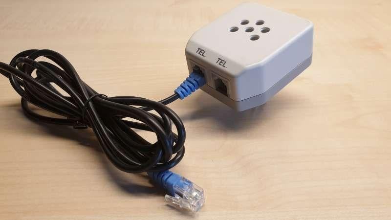 5-polige telefoon, DSL stekker, 2x RJ11 plug ADSL, DSL, tele, Telecommunicatie, ISDN en ADSL, Modem, Ophalen