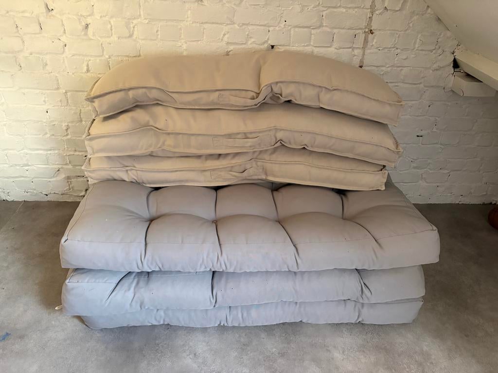 Palletkussens, Ophalen, Gebruikt