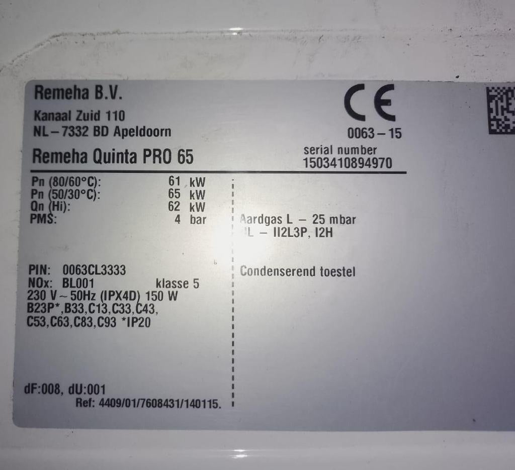 Chaudière à gaz, Bricolage & Construction, Chauffe-eau & Boilers, Chauffe-eau, Comme neuf, Enlèvement, Propane ou Butane