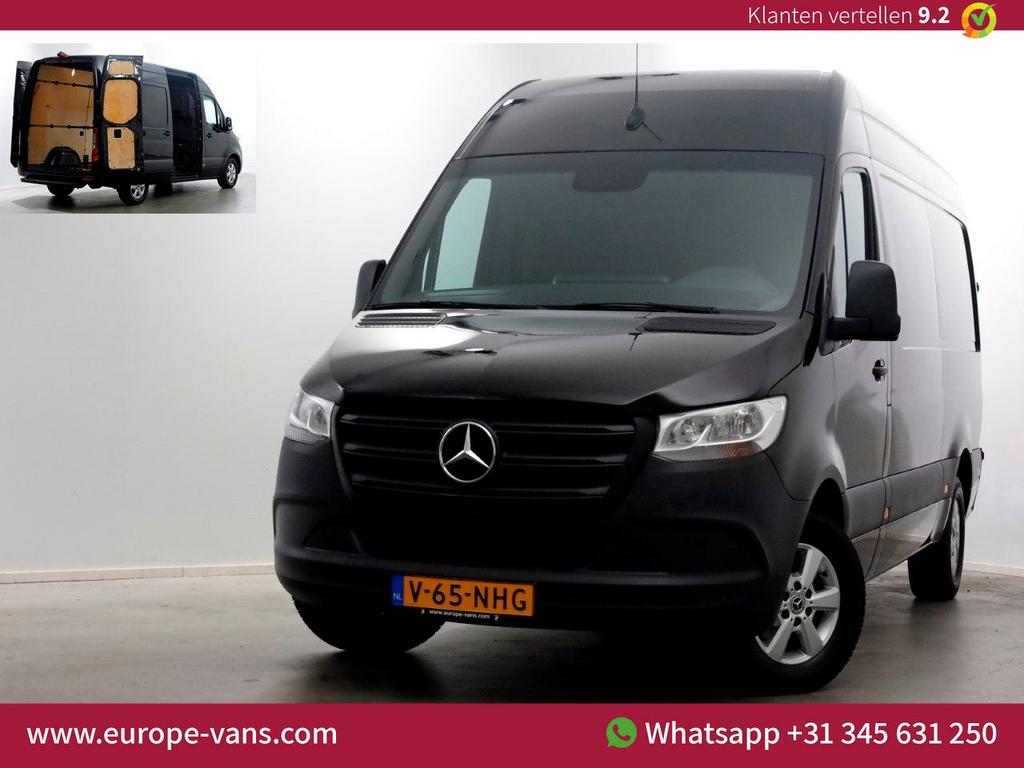Mercedes-Benz Sprinter 314 CDI 143pk RWD L2H2 Airco/Navi/Cam, Auto's, Bestelwagens en Lichte vracht, Parkeercamera, Zwart, Mercedes-Benz
