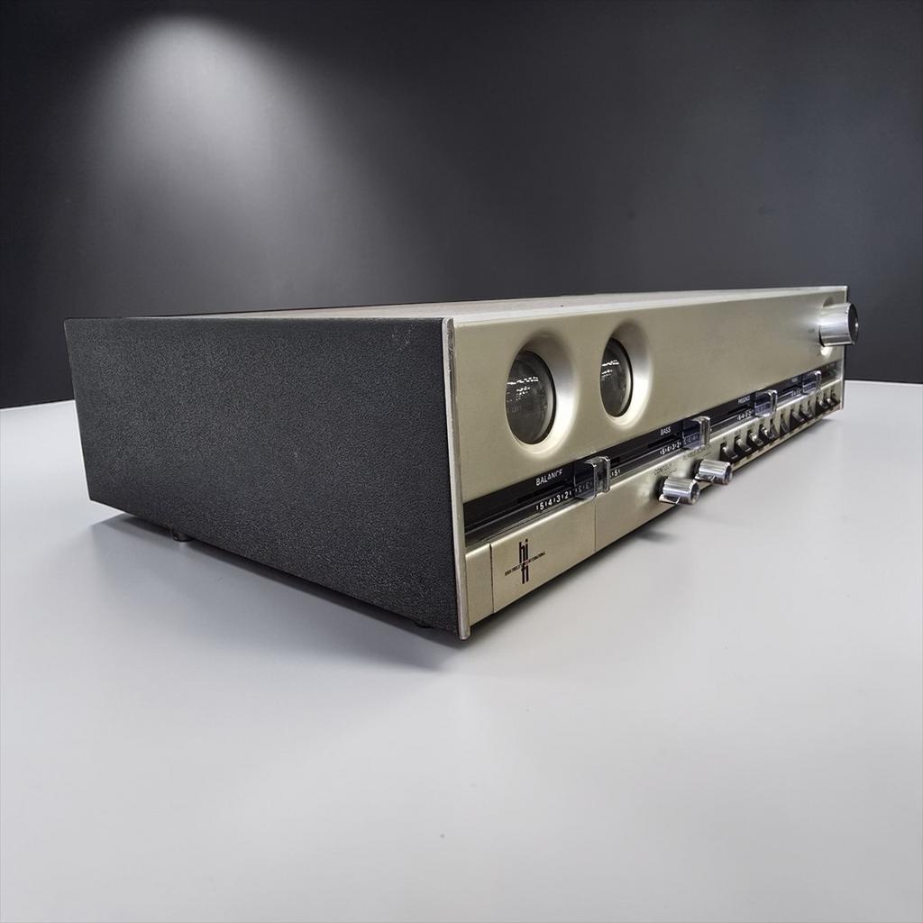 Vintage versterker / amplifier Philips 521 'vissenoog serie', Audio, Tv en Foto, Versterkers en Ontvangers, Zo goed als nieuw