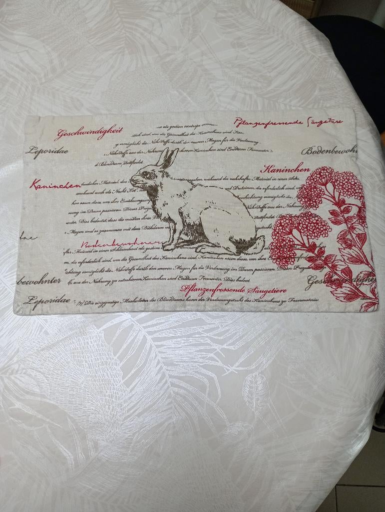 Housse coussin lapin, Enlèvement ou Envoi, Rectangulaire