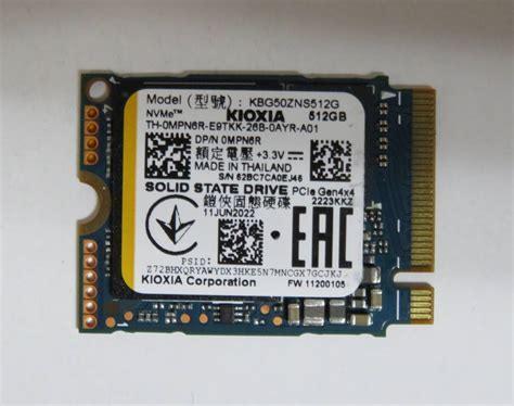 512Gb SSD Kioxia BG5 NVMe M.2 Type 2230 Gen 4x4, Computers en Software, Harde schijven, Intern, SSD, Ophalen of Verzenden, Zo goed als nieuw