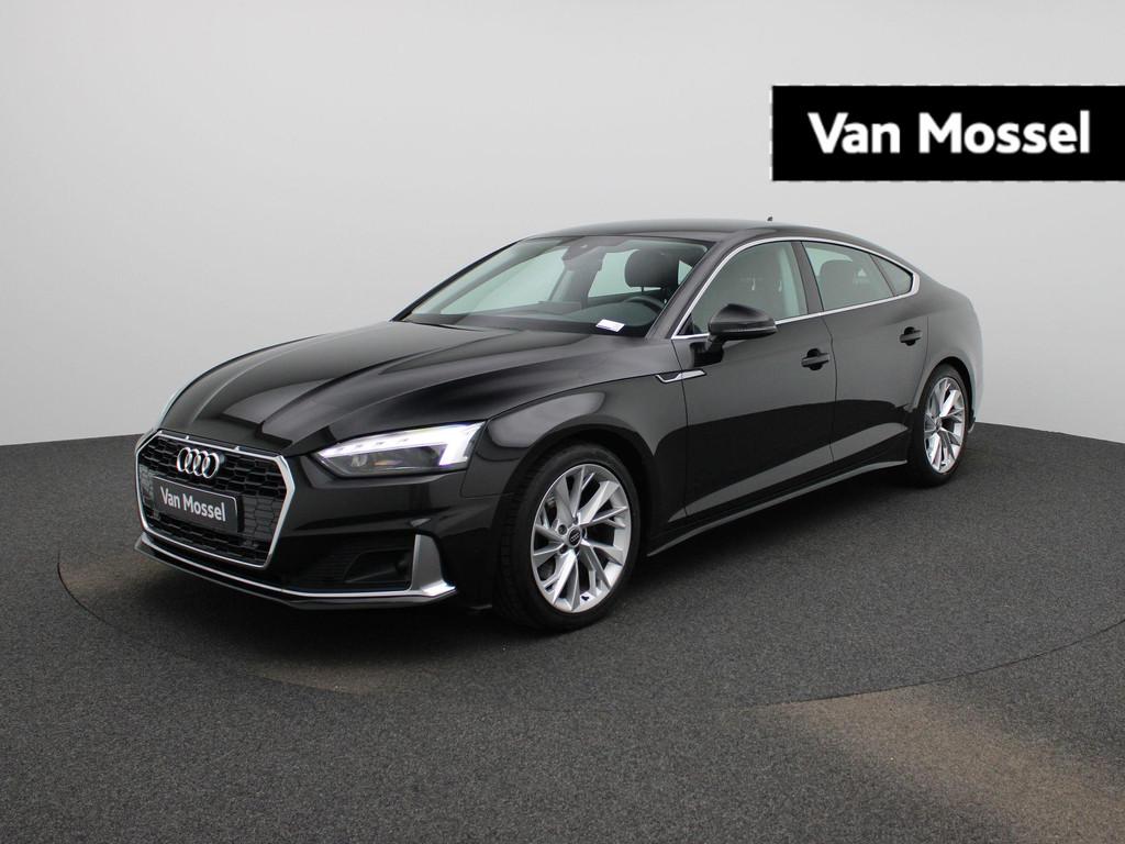 Audi A5 Sportback 30 TDI S tronic Bus Ed Advanced NAVI | CAM, Auto's, Audi, 4 zetels, Stof, Gebruikt, Zwart