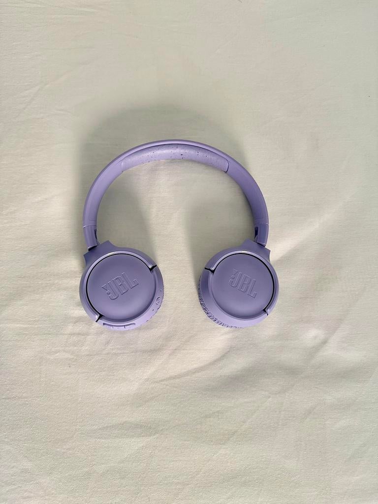 JBL Tune 520BT Draadloze Koptelefoon - Paars - Incl. Lader, Overige merken, Gebruikt, Draadloos, Op oor (supra aural)