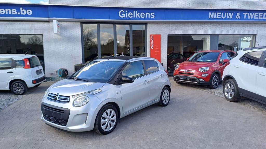 Citroën C1 1.0i OPEN AIR/cruise-controle/carplay/airco, Auto's, Citroën, Voorwielaandrijving, 4 zetels, Stof, Gebruikt