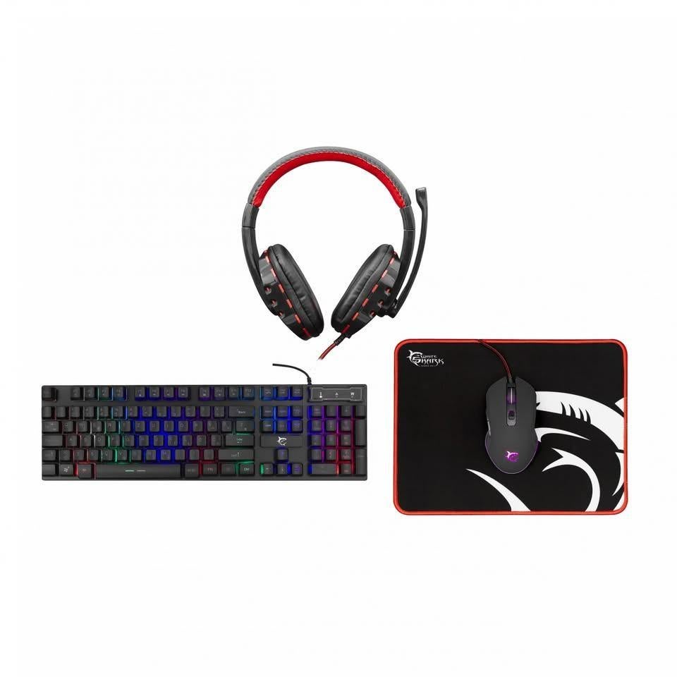 Combo de jeu 4 en 1 White Shark Comanche 3, Informatique & Logiciels, Claviers, Neuf, Clavier gamer, Azerty, Enlèvement