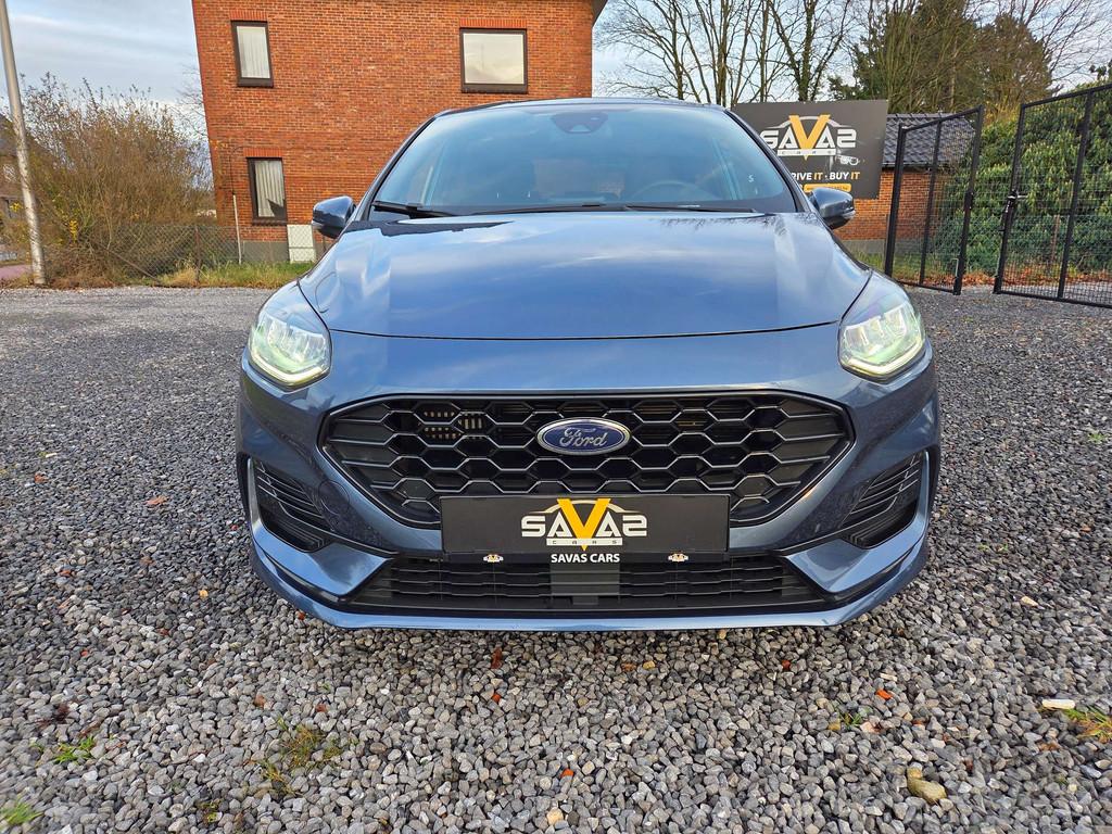 Ford Fiesta Fiesta 1.0 EcoBoost ST-Line/ACC/APPLE-ANDROID, Auto's, Stof, Gebruikt, Blauw, USB