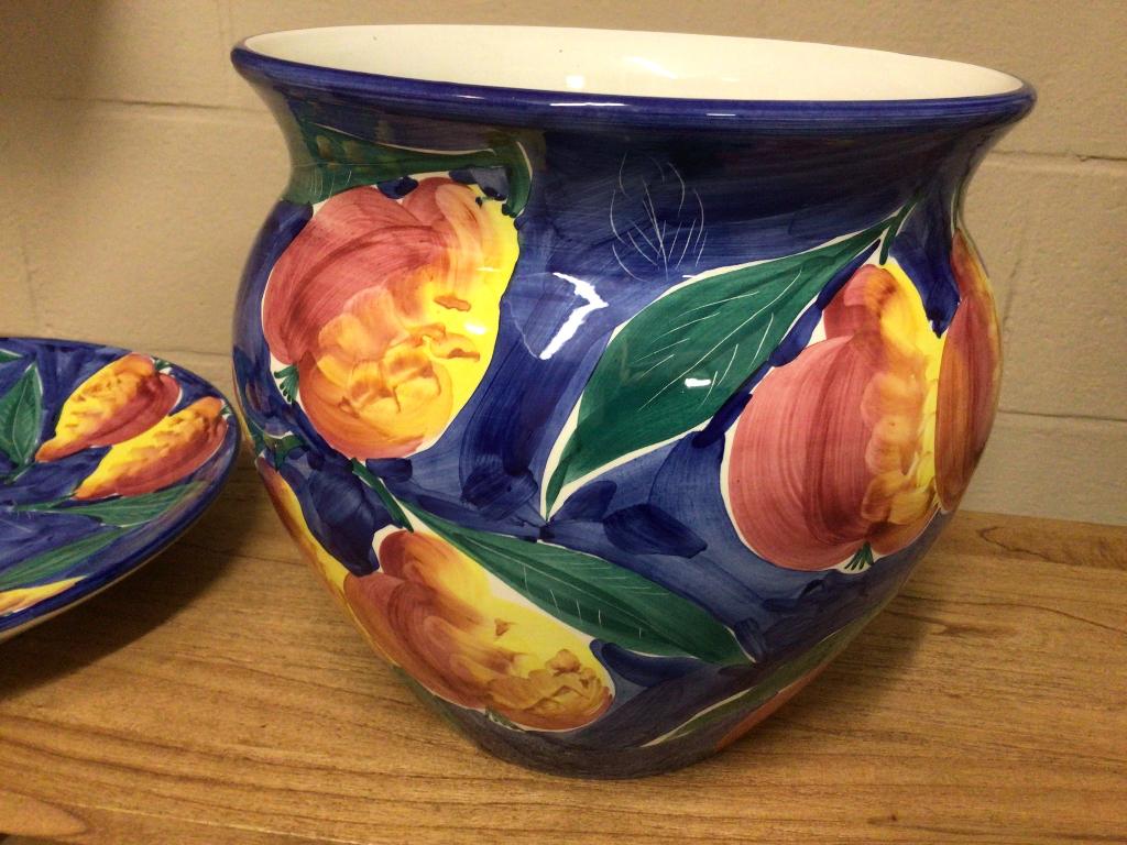 Cache pot italy, Antiquités & Art, Antiquités | Céramique & Poterie, Enlèvement