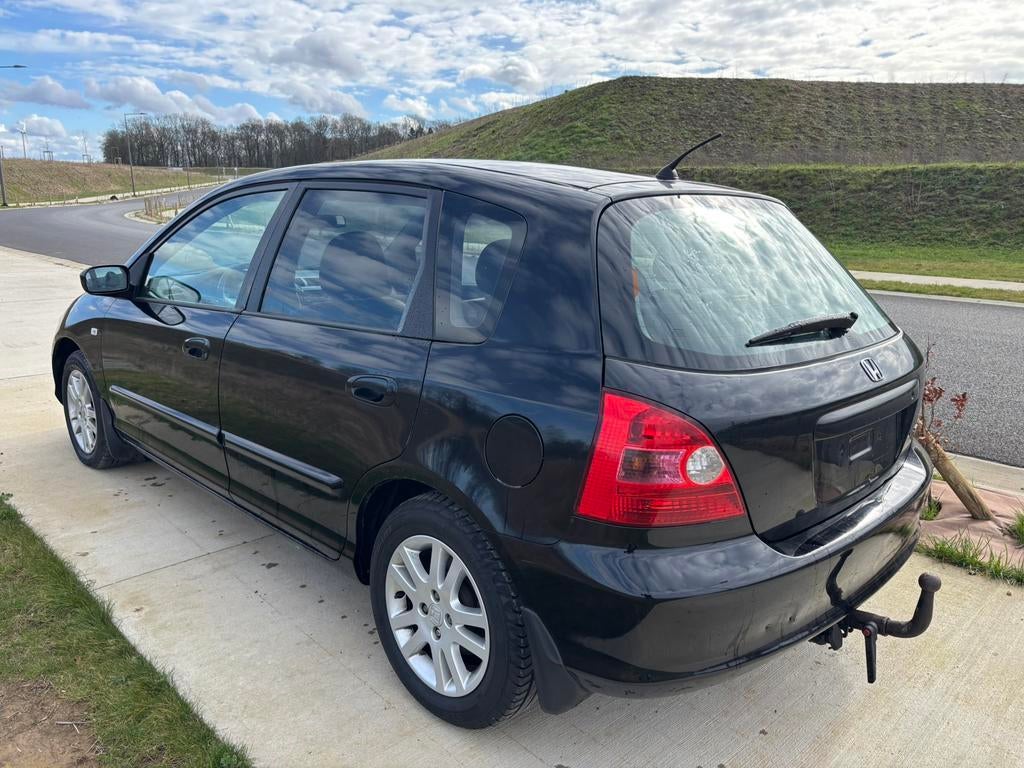 Honda Civic 1.7 CRDIT sport 5 portes 2004, Auto's, Honda, 4 zetels, Zwart, 4 cilinders, 1698 cc