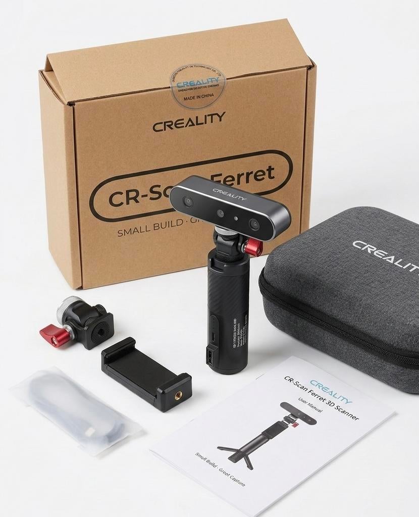 Scanner 3D Creality CR-Scan Ferret -Scellé - Haute Précision, Enlèvement, Neuf