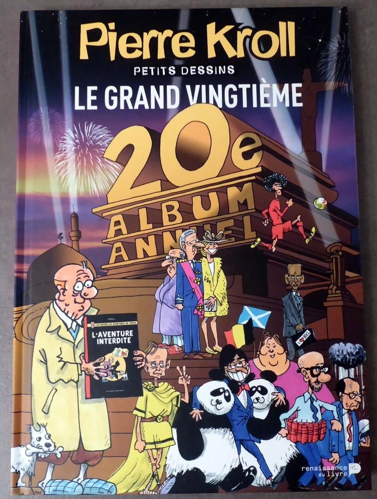 BD cartonnée "Pierre Kroll " : Le Grand Vingtième - EO 2014, Enlèvement ou Envoi, Neuf
