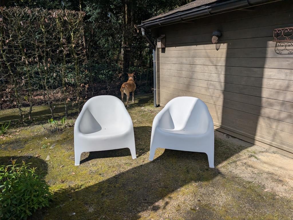 2 Ikea loungestoelen voor buiten, Tuin en Terras, Ophalen