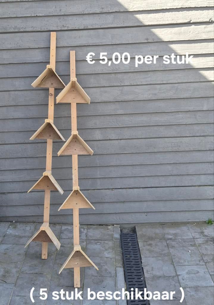 Zitplankjes op stok, Tuin en Terras, Tuinwanddecoratie, Ophalen