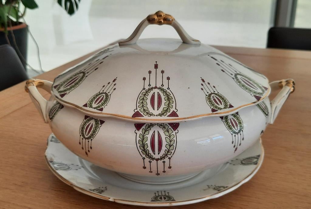 Soepterrine Manifacture Impériale et Royale Nimy, Antiek en Kunst, Ophalen of Verzenden