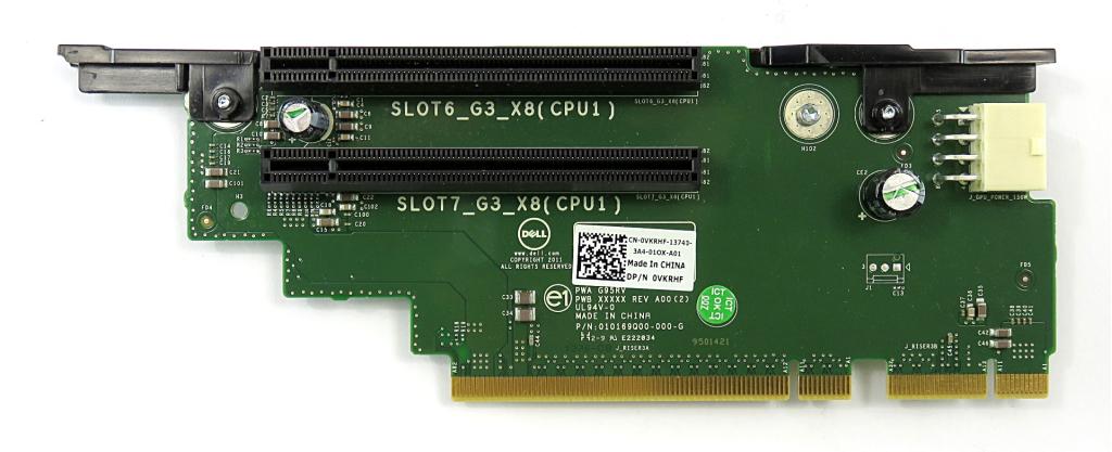Dell R720 R720xd PCIe Riser Board #3 VKRHF