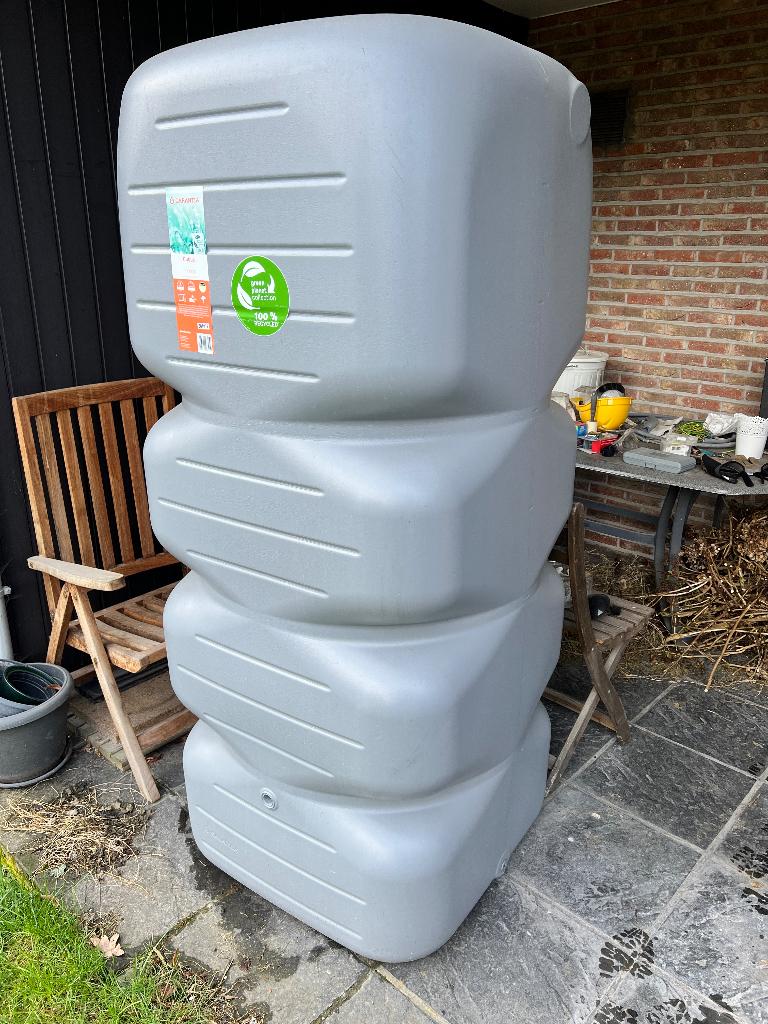 Regenton Garantia 1000 liter - nieuw, Tuin en Terras, Ophalen, Kunststof, Met kraantje, 150 liter of meer