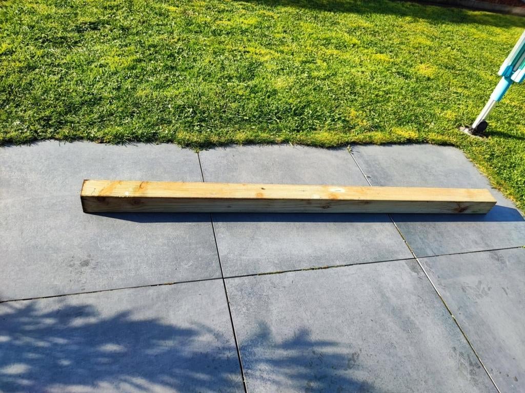 4  poutres imprégnées, Bricolage & Construction, Bois & Planches, Enlèvement, Comme neuf