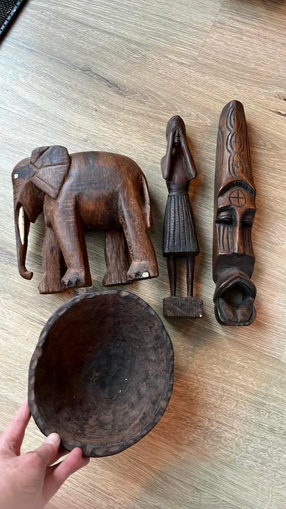 Lot bois wenge Congo annees ‘60, Antiquités & Art, Enlèvement