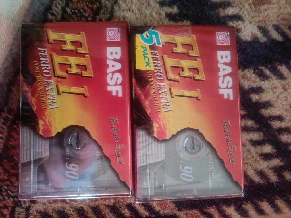 Lege cassettes nieuw, Enlèvement, Neuf, dans son emballage, 2 à 25 cassettes audio