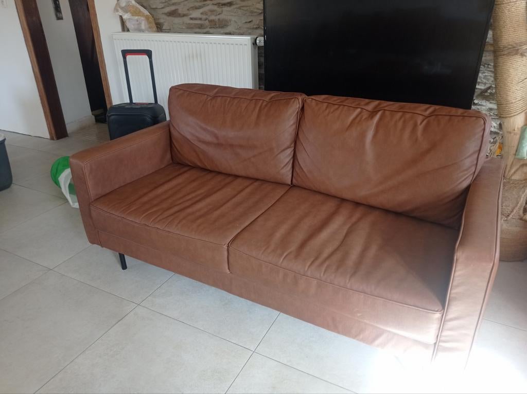 Canapé 2-3pl avec petit +, Maison & Meubles, Canapés | Salons, Enlèvement, Métal