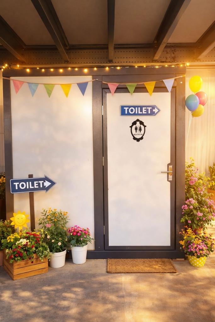 Sanitair unit / mobiele badkamer + wc // zeer proper !!, Bricolage & Construction, Conteneurs, Enlèvement