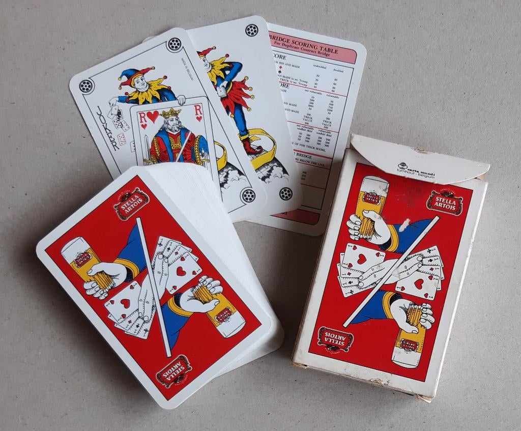 SPEELKAARTEN RECLAME STELLA ARTOIS BIER BIERE, Ophalen of Verzenden, Speelkaart(en)