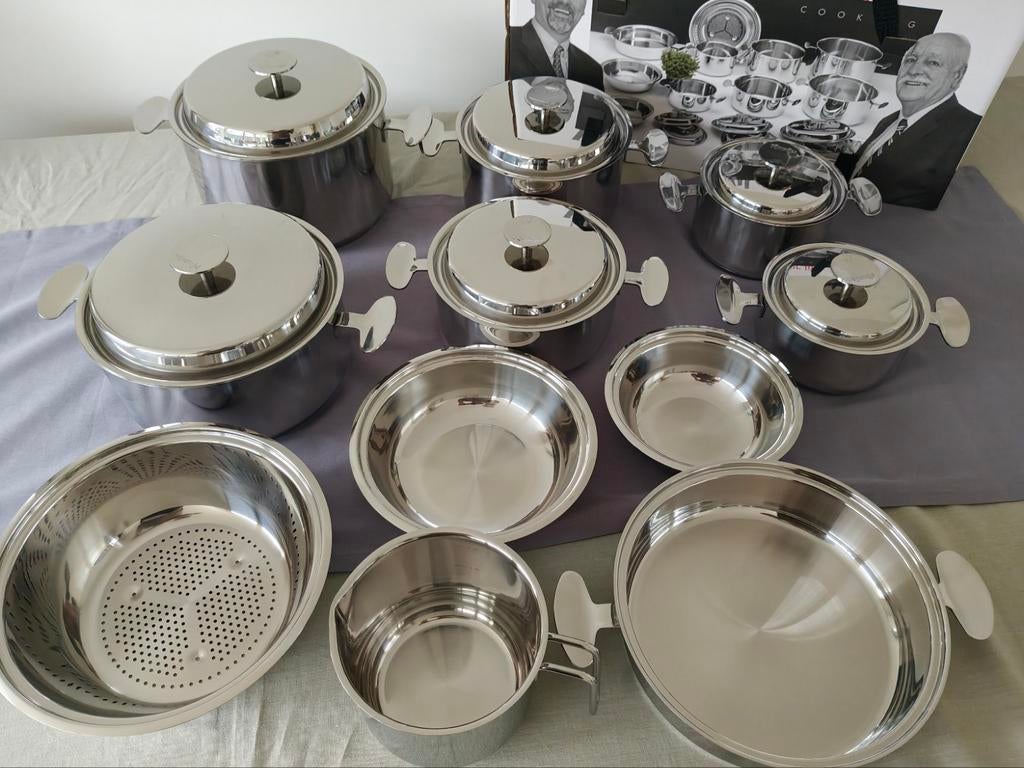 Nouveau casserole Vanstahl 17 pièces, Maison & Meubles, Neuf, Inox, Ensemble de casseroles, Plaque céramique