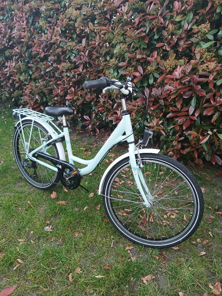 blauwe meisjesfiets, Fietsen en Brommers, Ophalen, 22 inch, Gebruikt, BNB